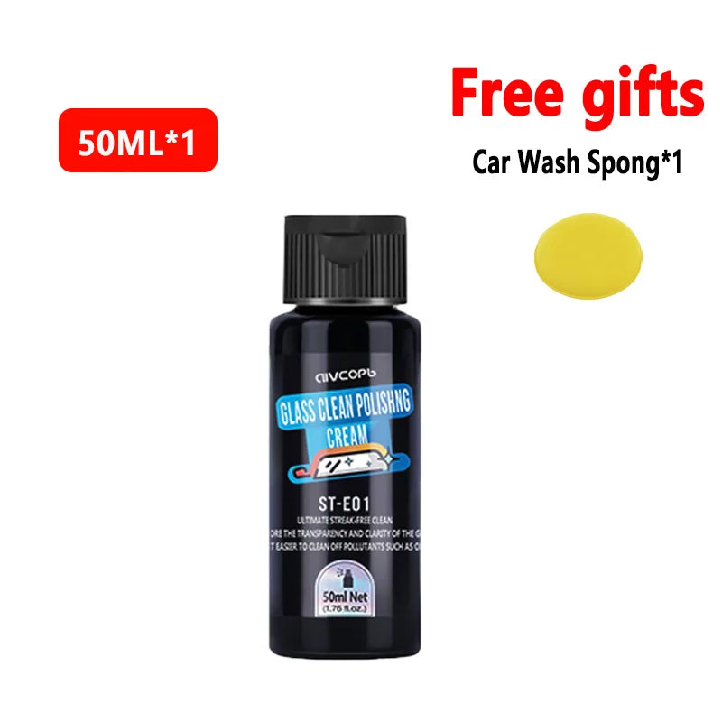 Car Glass Film Remover Windshield Cleaner Glass Film Coating Glass Oil Paste Film Emoval Cream Clean Stains Auto Detailing
