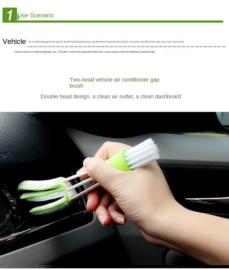 Car Air Conditioner Vent Brush Microfibre Car Grille Cleaner Auto Detailing Blinds Duster Car Cleaning Brush Interior Accessori