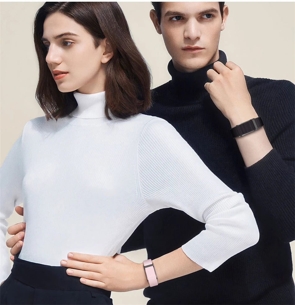 Smart Health Wristband, Wearable Activity Fitness Tracker Multi-Sport Mode All-Day Automatic Continuous Monitoring Health Data
