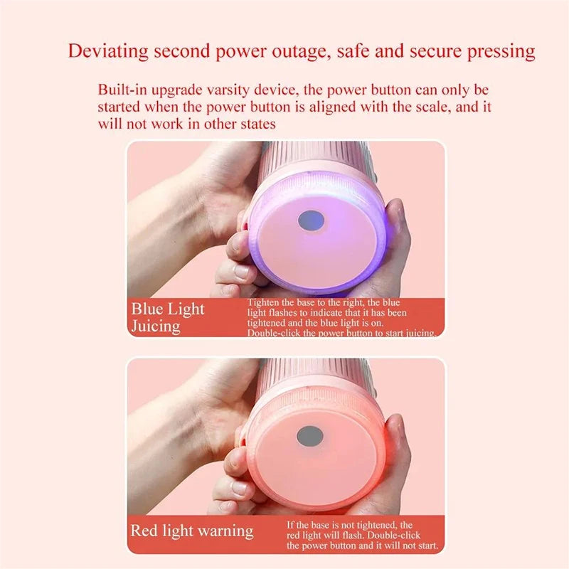 4 Color 420ml Portable Rechargable Blender Electric Travel Juicer Cup For Smoothie Milkshake Kitchen Mini Mixer Tool