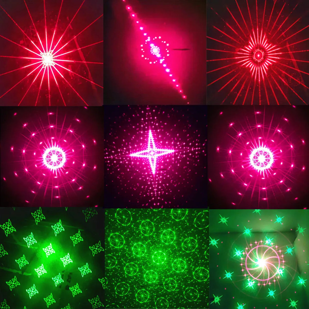 Mini 60  Patterns Projector Party Effect Lights DJ Disco Holiday Christmas Dance Bedroom Decoration Car Lamp Show Gift YR10