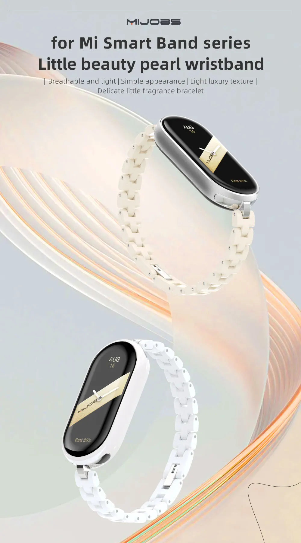 Xiaomi Mi Smart Band 9 ब्रेसलेट के लिए Mi Band 9 10 8 7 6 5 4 3 रिस्ट स्ट्रैप, ग्लोबल वर्जन, छोटी कलाई के लिए, महिलाओं और लड़कियों के लिए Miband 8