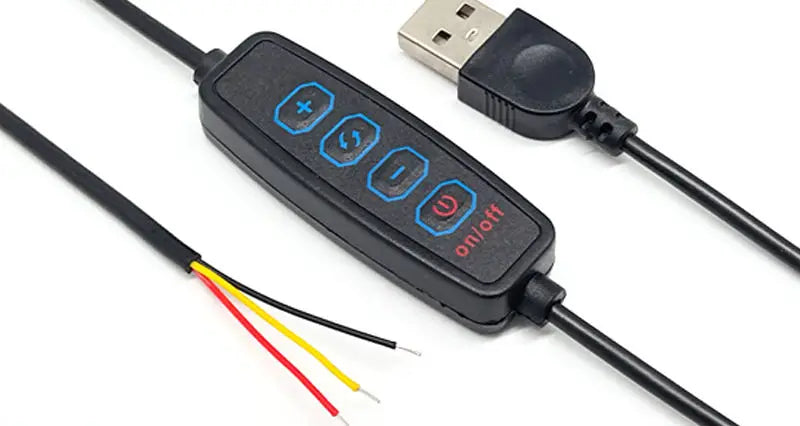 0.5-5 मीटर यूएसबी 5V एलईडी डुअल कलर स्ट्रिप लाइट किट, 120 एलईडी/मीटर, 3000K, 4000K, 6000K सीसीटी फ्लेक्सिबल टेप बार लैंप, 4-की 2 मीटर डिमर कंट्रोलर के साथ।