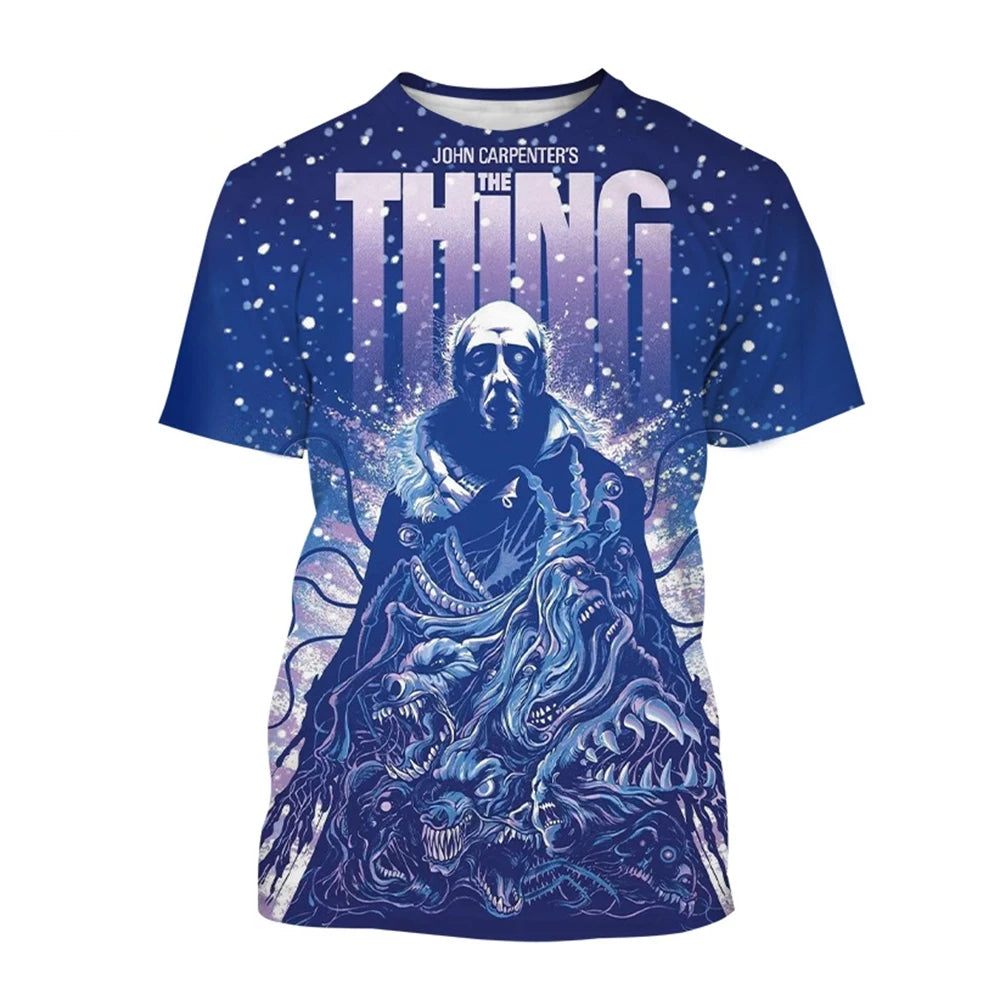 Summer hot selling trend breathable short sleeved T-shirt fun 3D printed printed street wear comfortable short sleeved top