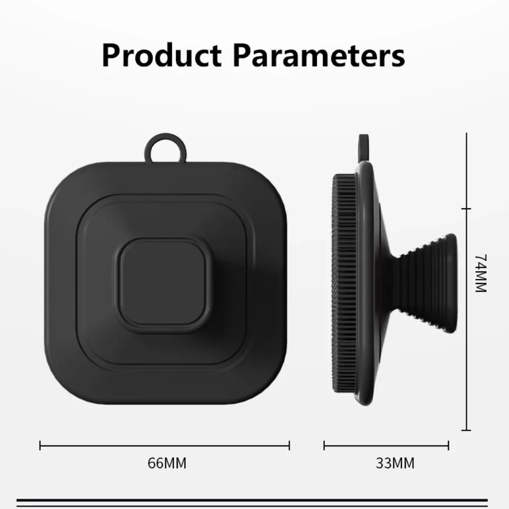 2-in-1 Men's Silicone Brush - Square Face & Beard Exfoliator, Travel-Size Deep Cleanser for Grooming Essentials