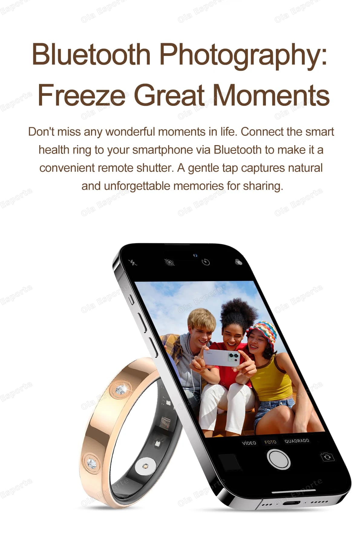 2025 स्मार्ट रिंग, महिलाओं और पुरुषों के लिए, बेहद पतली 6.3 मिमी हार्ट रेट हेल्थ स्ट्रेस मापन मॉनिटर, IP68 वाटरप्रूफ, फैशनेबल स्पोर्ट्स रिंग।