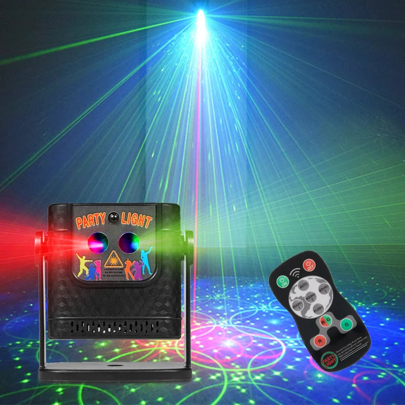 Mini 60  Patterns Projector Party Effect Lights DJ Disco Holiday Christmas Dance Bedroom Decoration Car Lamp Show Gift YR10