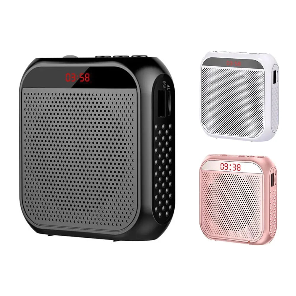 Portable Voice Amplifier Megaphone Mini Audio Speaker With Microphone Rechargeable Ultralight Loudspeaker For Teachers