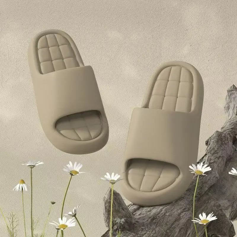Women Summer Slippers Bathroom Shower Shoes Thick Soft Sole Non Slip House Slippers Men Fashion Lightweight Beach Sandals