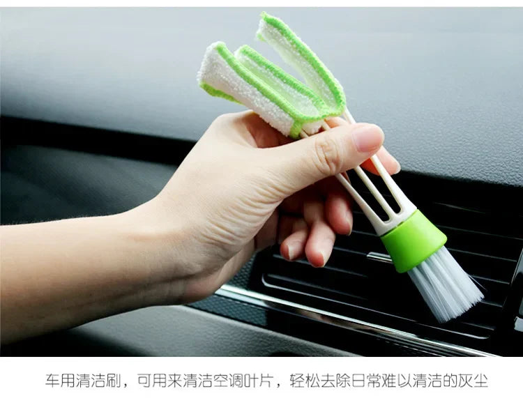 Car Air Conditioner Vent Brush Microfibre Car Grille Cleaner Auto Detailing Blinds Duster Car Cleaning Brush Interior Accessori