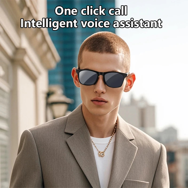 Lenovo Smart Glasses Remote Control Touch Photo Camera Recording Translator Voice Assistant Adults Wireless Bluetooth Glasses