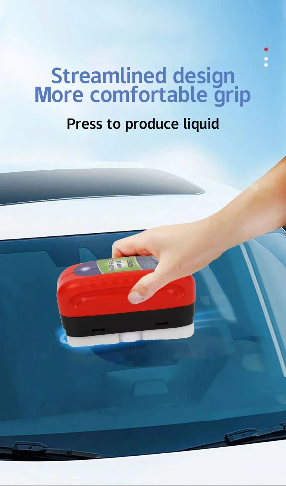 Car Wash Windshield Defogging Agent Car Oil Film Brush Cleaning Glass Fog Mirror Cleaner Anti Fog Detailing Tool Car Accessories