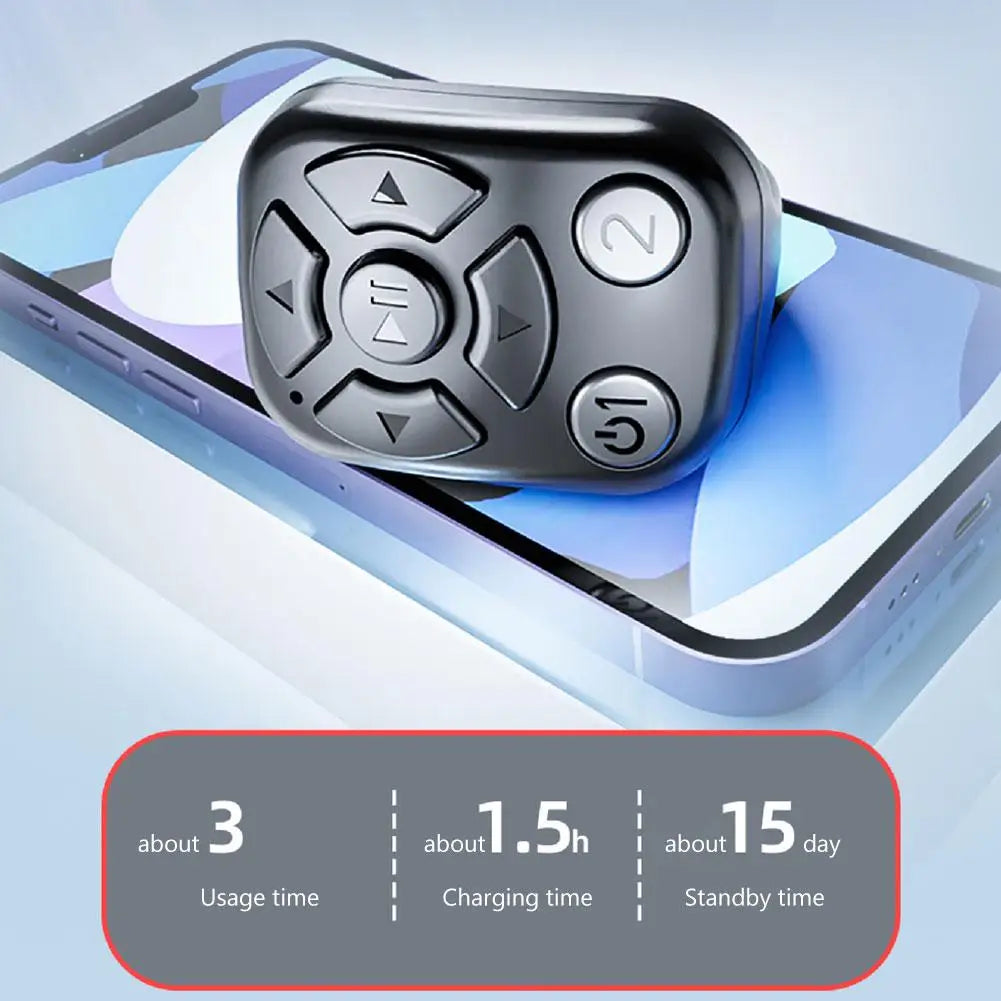 Bluetooth Remote Control Scrolling E-book Page Turner For Tiktok Video Remote Control Selfie Stick Camera Controller ﻿