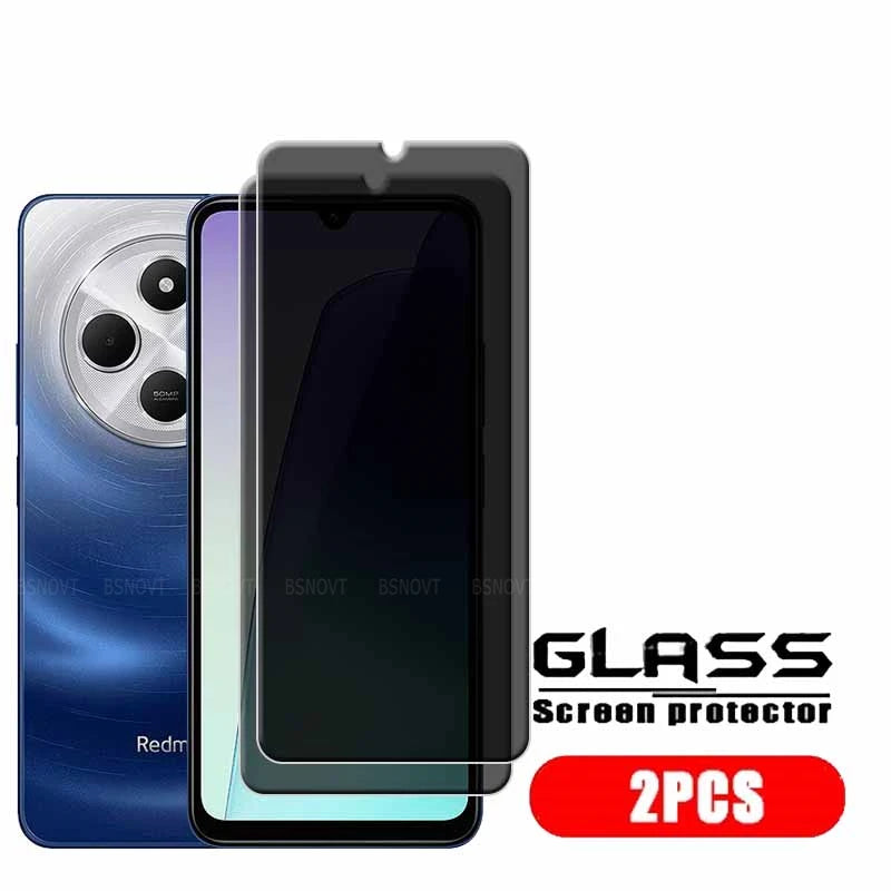 4/3/2/1Pcs For Redmi 14C Glass Xiaomi Redmi 14C Tempered Glass 9H HD Protective Privacy Anti-Spy Glue Screen Protector Redmi 14C