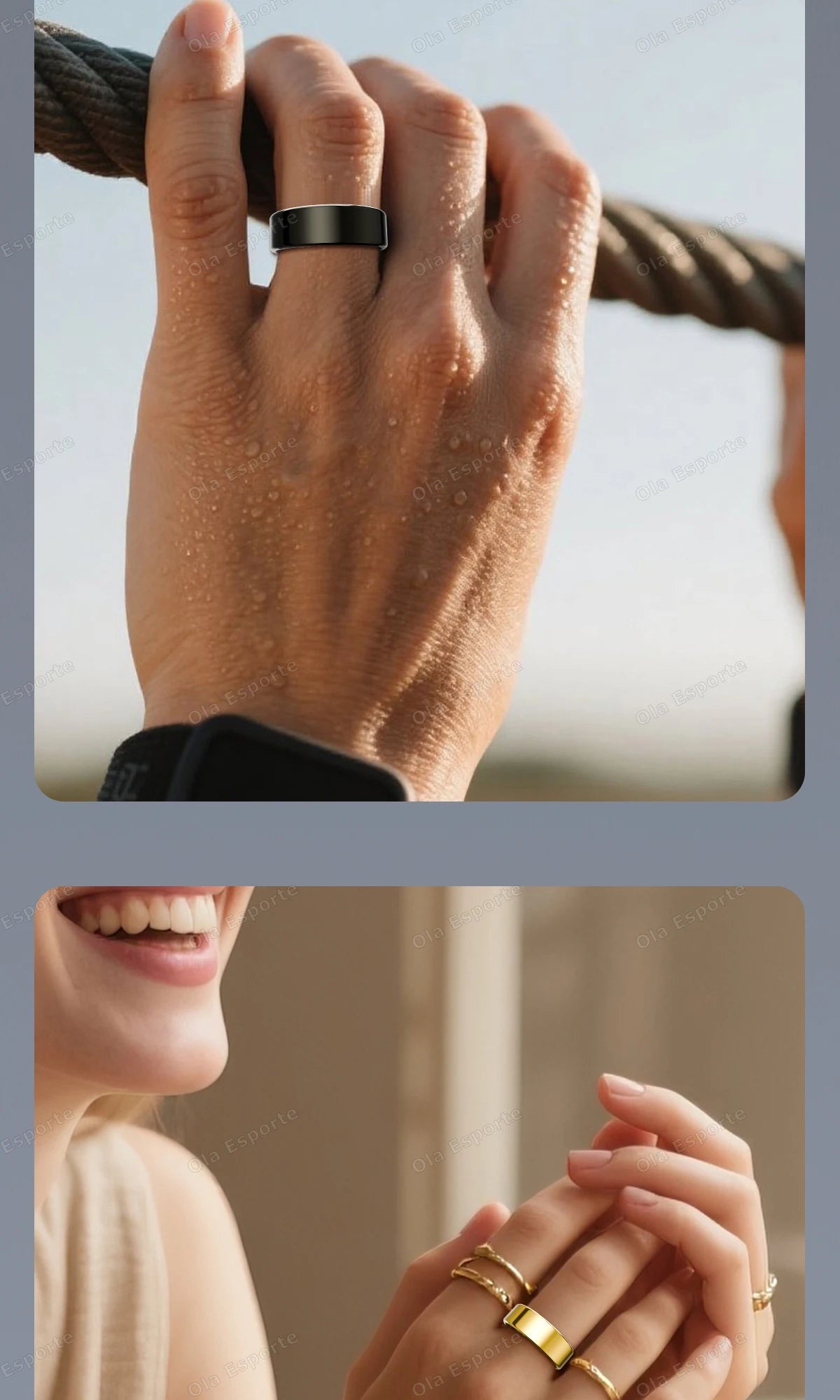 नया R09 स्मार्ट रिंग, पुरुषों और महिलाओं के लिए, चार्जिंग केस के साथ, हृदय गति, रक्त ऑक्सीजन और त्वचा के तापमान की निगरानी करता है, 5ATM वाटरप्रूफ है और Android और iOS के लिए उपयुक्त है।