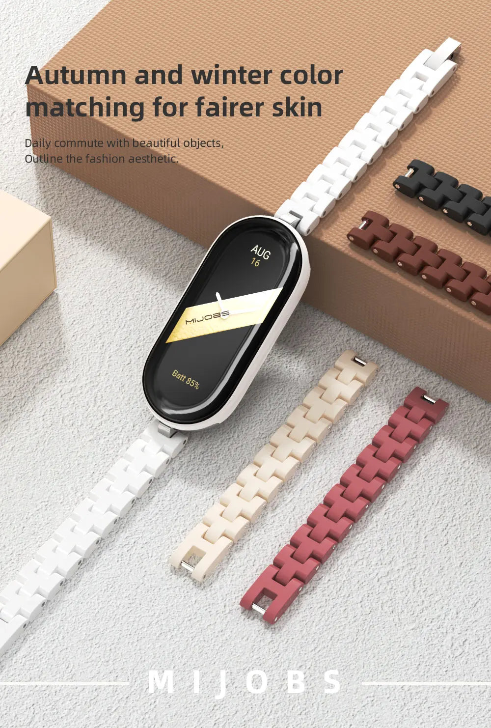 Xiaomi Mi Smart Band 9 ब्रेसलेट के लिए Mi Band 9 10 8 7 6 5 4 3 रिस्ट स्ट्रैप, ग्लोबल वर्जन, छोटी कलाई के लिए, महिलाओं और लड़कियों के लिए Miband 8