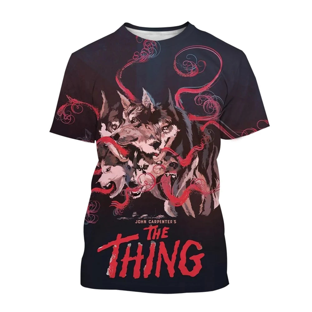 Summer hot selling trend breathable short sleeved T-shirt fun 3D printed printed street wear comfortable short sleeved top