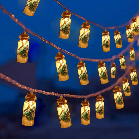 LED Colored Lamp Lighting Chain Cork Wishing Bottle Room Decoration
