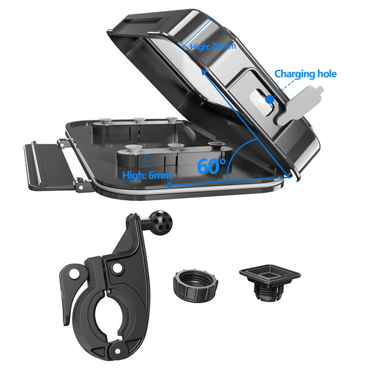 Bicycle Mobile Phone Holder Rearview Mirror Waterproof Electric Car Motorcycle Mobile Phone Holder