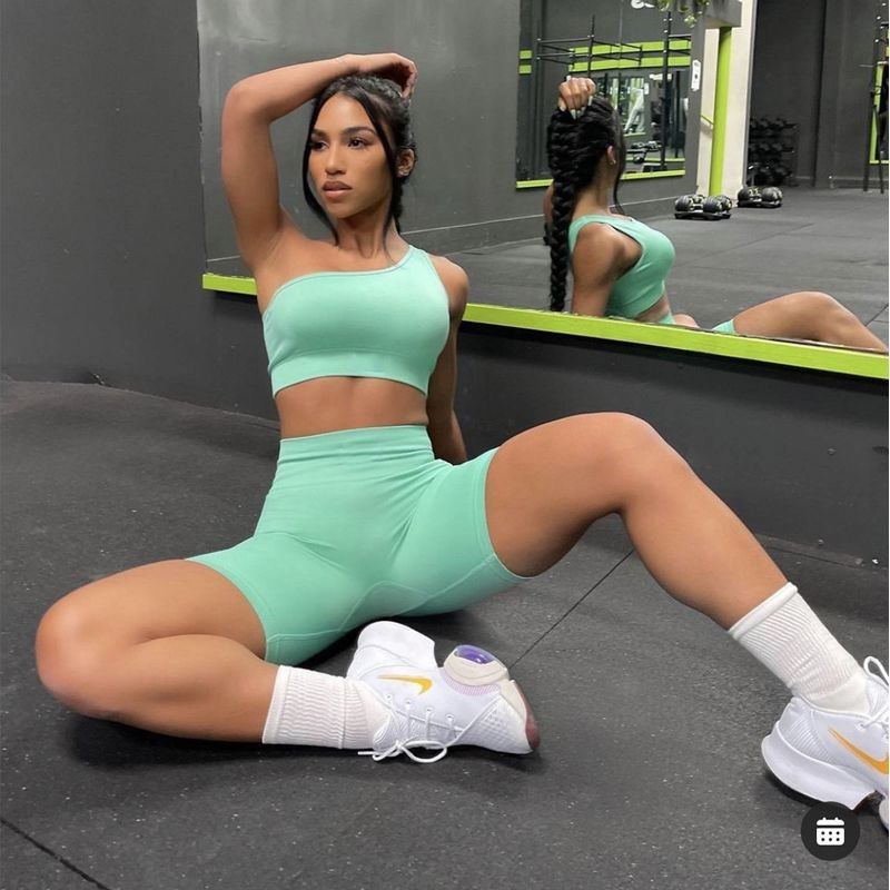 مجموعة اليوغا Vrouwen Gym Kleding Naadloze Sport Set Vrouwen Legg