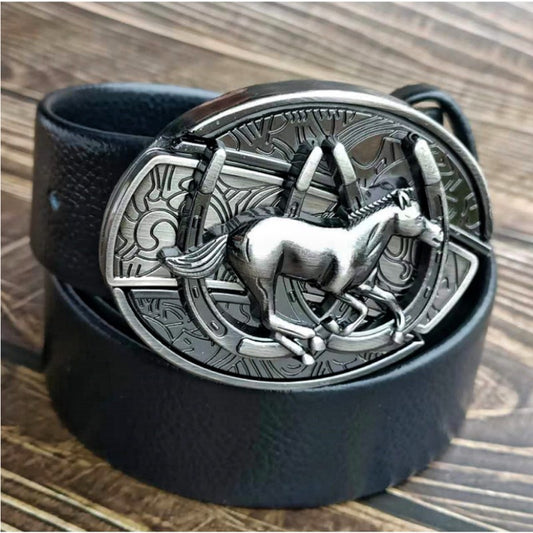 Smooth Buckle Self-defense Belt Knife Punk Buckle Head