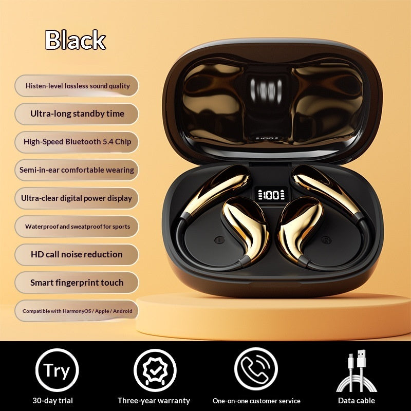 Noise-canceling Wireless High-fidelity Sports Bluetooth Earbuds With Long Battery Life