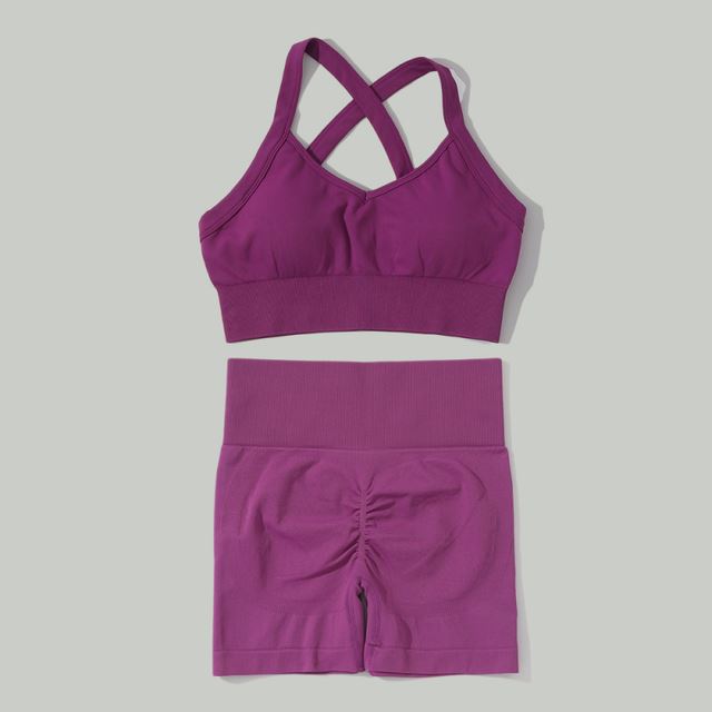 مجموعة اليوغا Vrouwen Gym Kleding Naadloze Sport Set Vrouwen Legg