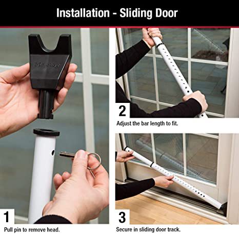 Door Brace Door Rod Glass Shape