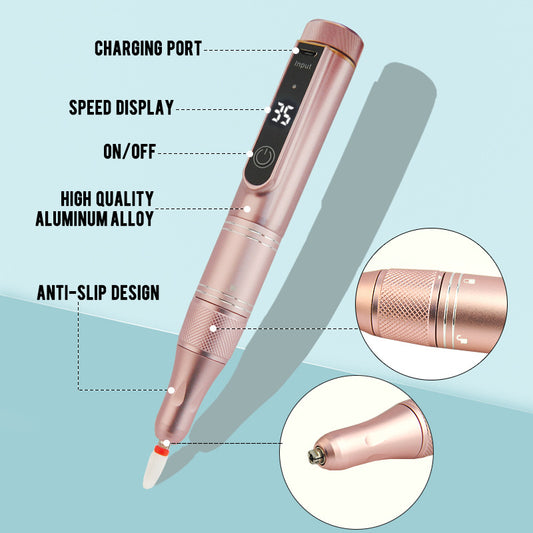 Sander Portable Nail SharpenerRemover Dead Skin Polishing Tool USB Charging